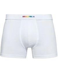 DSquared² - Logo-Embroidered Boxers - Lyst