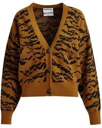 Essentiel Antwerp - Icali Tiger-Pattern Cardigan - Lyst