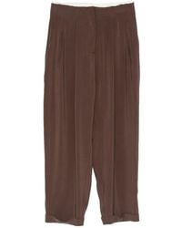 ViCOLO - Pleated Turn-Up Trousers - Lyst