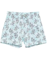 Emporio Armani - Turtle Print Swim Shorts - Lyst