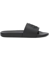 Moncler - Basile Logo-Embossed Slides - Lyst