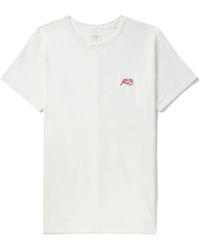 Rag & Bone - Logo-embroidered Cotton T-shirt - Lyst
