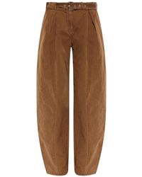 Blumarine - Pleated Belted Trousers - Lyst