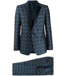 Dolce & Gabbana Jacquard Kostuum - Blauw