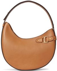 Ralph Lauren - Large Tasha D-Ring Leather Shoulder Bag - Lyst