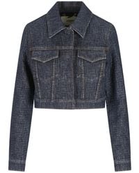 Fendi - Veste Crop À Logo - Lyst
