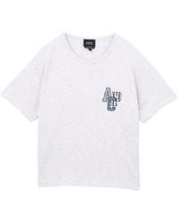 A.P.C. - Logo-Embroidered T-Shirt - Lyst