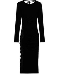 Blumarine - Lace-insert Midi Dress - Lyst