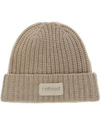 Rethinkit Studios - Chamonix Logo-Patch Ribbed-Knit Beanie Hat - Lyst