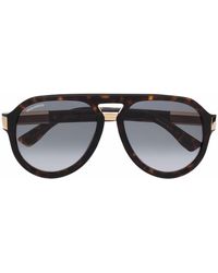 DSquared² - Tortoiseshell-effect Pilot-frame Sunglasses - Lyst