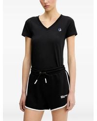 KARL LAGERFELD - V-Neck Logo T-Shirt - Lyst