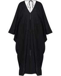 Another Tomorrow - Voile Dolman-Sleeve Maxi Dress - Lyst