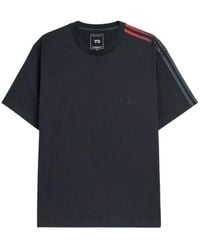 Y-3 - Gradient-Stripe Logo-Print T-Shirt - Lyst