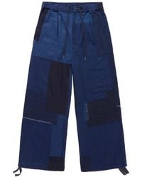Blue Blue Japan - Kasezome Sashiko Patchwork Trousers - Lyst