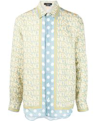 Versace - Overhemd Met All-over Print - Lyst