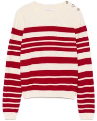 Patrizia Pepe - Pullover Mit Knopfdetail - Lyst
