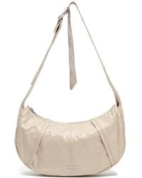 Bimba Y Lola - Medium Shiny Greige Moon Bag - Lyst