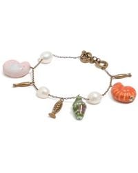 Bimba Y Lola - Shell-Charm Pearl-Embellished Bracelet - Lyst
