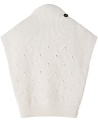 Lanvin - Diamond-Pattern Tank Top - Lyst