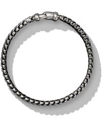 David Yurman - Sterling Silver Woven Box Chain Bracelet - Lyst