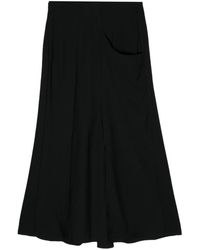 Yohji Yamamoto - Wool A-line Skirt - Lyst