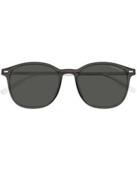 Montblanc - Round-Frame Sunglasses - Lyst