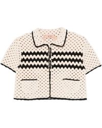 N°21 - Crochet striped shirt - Lyst