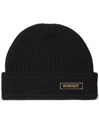 Burberry - Beanie Mit Logo-Patch - Lyst