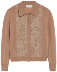 Ermanno Scervino - Lace-Panelled Cardigan - Lyst