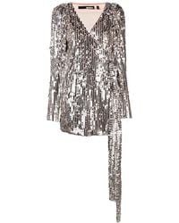 ROTATE BIRGER CHRISTENSEN - Robe portefeuille Bridget a sequins - Lyst