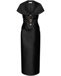 Violante Nessi - Manuela Belted Midi Dress - Lyst