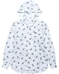 Comme des Garçons - Logo-print Cotton Hooded Shirt - Lyst