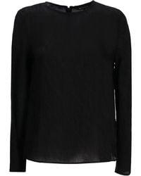 ARMANI EXCHANGE - Semi-Transparente Bluse - Lyst