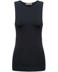 12 STOREEZ - Crew-Neck Stretch Tank Top - Lyst