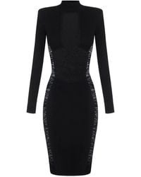 Elisabetta Franchi - Mock Collar Dress - Lyst