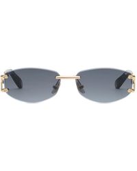 Philipp Plein - Rimless Sleek Sunglasses - Lyst
