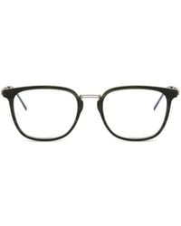 Lacoste - Striped Rectangle-Frame Glasses - Lyst