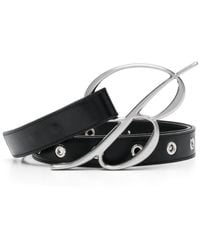 Blumarine - Logo-buckle Leather Belt - Lyst