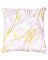 Emilio Pucci Onde-print Square Cushion - Purple