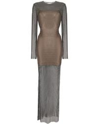 Genny - Abito Lungo Con Decorazione - Lyst