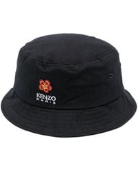 KENZO - Sombrero de pescador con logo bordado - Lyst