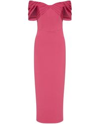 Rebecca Vallance - Schulterfreies Anais Midikleid - Lyst