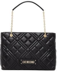 Love Moschino - Large Quilted Chain Shoulder Bag - Lyst