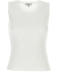 Agolde - Ribbed Sleeveless Top - Lyst