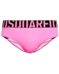 DSquared² - Logo-Waistband Swimming Trunks - Lyst