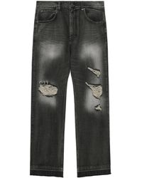 we11done - Logo-Patch Jeans - Lyst