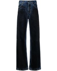 DARKPARK - Lu Flocked High-rise Straight-leg Jeans - Lyst