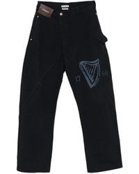 JW Anderson - Guinness Print Workwear Wide-Leg Trousers - Lyst