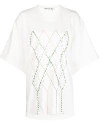 ANDERSSON BELL - Argyle String Embroidery Oversize T-shirt - Lyst