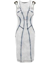 Versace Jeans Couture - Buckled Dress - Lyst